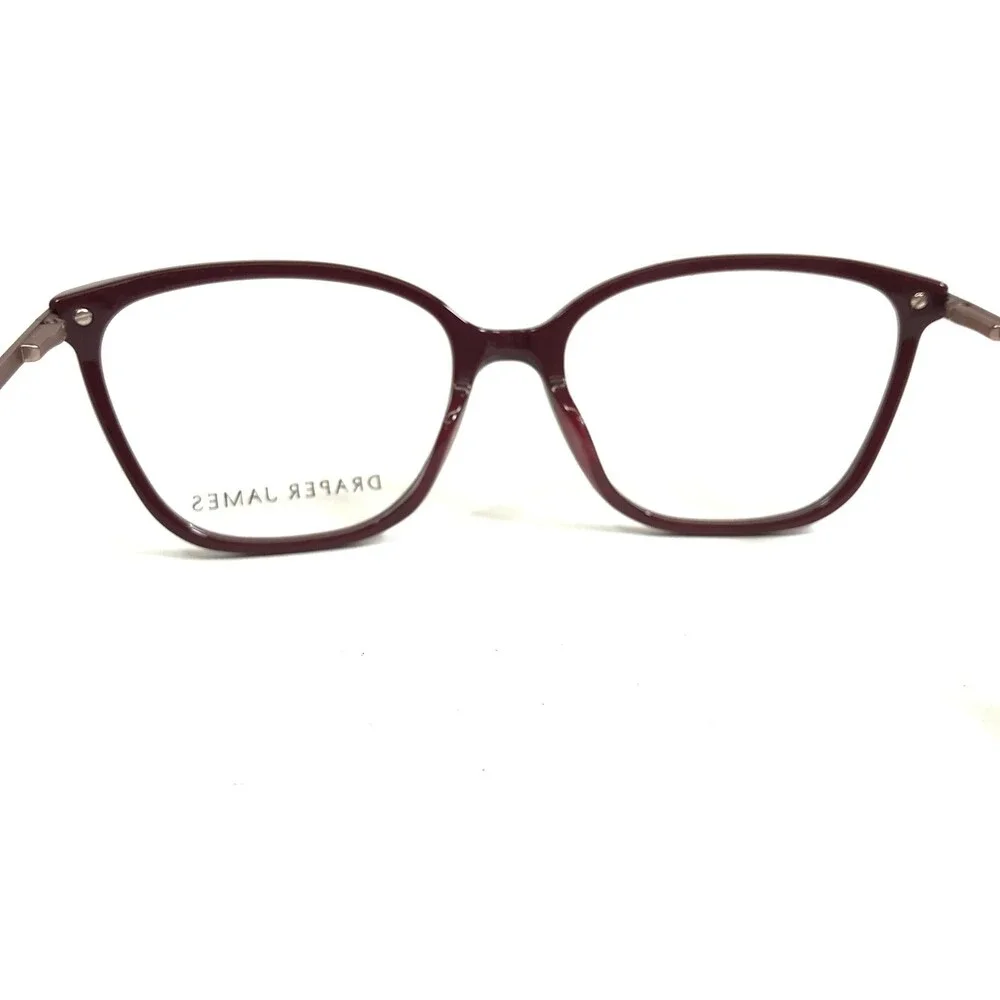 Draper James Eyeglasses Frames DJ5000 604 MERLOT Red Purple Cat Eye 53-16-135